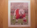 Picture: UGA Georgia Bulldogs "Is it My Turn, Dad?" original 10 X 12 art lithograph with an image area of 8 X 10!