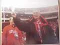 Picture: Larry Munson says "Goodbye" to Georgia Bulldogs fans at Sanford Stadium 20 X 30 Original Poster. We are the exclusive copyright holders of this image. If you see this exact photo anywhere else it is a copy!