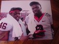 Picture: Linebacker Alec Ogletree and twin brother fullback Alex Ogletree Georgia Bulldogs original 16 X 20 Capital One Bowl poster.
