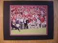 Picture: Sony Michel Georgia Bulldogs original 8 X 10 photo professionally double matted in team colors against Clemson. We are the copyright holders of this image and the quality and clarity is fantastic.