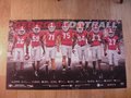 Picture: 2015 Georgia Bulldogs 18 X 30 football schedule poster features Nick Chubb, Malcolm Mitchell, Jordan Jenkins, John Theus, Kolton Houston, Leonard Floyd, and Sterling Bailey. The poster lists the dates, times when decided, and opponents for every game this season!