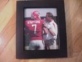 Picture: Mark Richt and Matthew Stafford Georgia Bulldogs 11 X 14 photo professionally framed in very nice black wood to 14 1/2 X 17 1/2.
