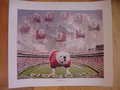 Picture: Georgia Bulldogs print is 10 X 12 with an image size of 8 X 10 and includes all 10 UGA Bulldogs. Very nice sentiment with UGA X, aka, "Que," being watched over by the previous 9 UGAs which is why this print is entitled "Heavenly Dawgs!"
