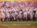 Picture: Georgia Bulldogs Panoramic "Celebration" 12 X 18 photo print featuring Matthew Stafford pointing. You can see the stunned looks of the Florida fans in the background!