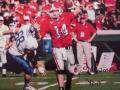 Picture: David Greene Georgia Bulldogs Autographed 11 X 14 photo. Greene also wrote "2001-2004" for his years at Georgia and his NCAA record "42-10." The autograph is absolutely guaranteed authentic and comes with a Certificate of Authenticity.