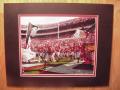 Picture: Georgia Bulldogs "Here Come the Dawgs" original 8 X 10 photo professionally double matted to 11 X 14 to fit a standard frame.  