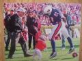 Picture: Georgia Bulldogs UGA V "Victory on the Plains" photo showing Auburn's Robert Baker who is boss!