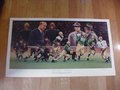 Picture: Notre Dame Fighting Irish "Legacy of Gold--Old Legends" Limited Edition Print features George "The Gipp" Gipper, Harry Stuhldrecher of the Four Horsemen, Angelo Bertelli, John Lujack, Leon Hart, John Lattner, Paul Hornung, Knute Rockne, Frank Leahy and Edward "Moose" Krause. Heisman winners galore on this print signed and numbered by artist Alan Zuniga.
