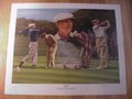 Picture: Ben Hogan limited edition "1953" golf lithograph Printers' Proof signed by artist Alan Zuniga celebrates Hogan's Grand Slam Year.