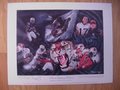 Picture: Auburn Tigers "Hard Fighting Soldiers" print signed by the artist features Ronnie Brown, Cadillac Williams, Jason Campbell, Carlos Rogers, Tommy Tuberville, Al Borges and others.