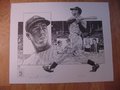 Picture: Joe DiMaggio New York Yankees limited edition print is signed and numbered by the artist out of only 200! The print shows Joe with Marilyn Monroe and Ted Williams. We have only two left.