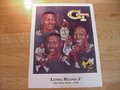 Picture: Rare original "Lethal Weapon 3" Georgia Tech Yellow Jackets print hand-signed by all three players on it-Dennis Scott, Kenny Anderson, and Brian Oliver. The autographs are absolutely guaranteed and come with a Certificate of Authenticity. Only 25 of these were signed by all three players together for the first time in years recently in Atlanta so this very limited autograph edition is out of 25. Each player got three so only 16 were left for the public. We have only a few of these highly collectible and rare 1991 prints that hold a special place in Georgia Tech basketball history. We bought out the artist of this print then attended a ceremony in Atlanta to honor Bobby Cremins and all three attended. Each one wanted a few prints so we traded three each to all three players and in return they signed all of them including the ones each one took home for their own collections.