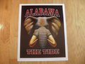 Picture: Alabama Crimson Tide "The Tide" print features the Alabama Elephant. This great football poster is a two-sided print with the same picture on both sides like a movie poster.