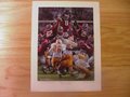 Picture: Daniel Moore hand-signed original Alabama Crimson Tide "Maximum Block" print features the Terrence Cody amazing block of Tennessee's field goal attempt on the final play of the game.
