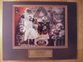 Picture: Cam Newton Auburn Tigers original 8 X 10 collage photo print with name plate that reads "Cam Newton, Auburn Tigers" professionally double matted in to 11 X 14 so that it fits a standard frame..