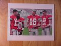 Picture: 2003 Ohio State Buckeyes quarterbacks original 8 X 10 photo includes Craig Krenzel, Justin Zwick, Scott McMullen and Troy Smith.