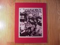Picture: Howard "Hopalong" Cassady Ohio State Buckeyes original 8 X 10 photo double matted in team colors to 11 X 14 so that it fits a standard frame.