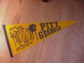 Picture: Very, very rare original 1976 Georgia Bulldogs vs. Pitt Panthers Sugar Bowl Pennant. This pennant sold at the Sugar Bowl in New Orleans over 36 years ago on January 1, 1977 is in excellent shape with no pin holes or tears. This is a full size original pennant that measures 29 1/2 inches. If you are a serious pennant collector this is the kind of pennant you want for your collection. Buyer pays 8.95 Priority Insured with Tracking Number Postage to have pennant sent flat well protected.