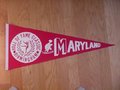 Picture: This is an original 1977 Maryland Terrapins Hall of Fame Bowl Pennant from the first ever Hall of Fame game ever which Maryland won 17-7 over Minnesota. We only have one! This is a full size vintage pennant that measures 30 inches. Buyer pays 8.95 Priority Insured with Tracking Number Postage to have pennant sent flat well protected