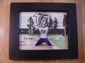 Picture: Adrian Peterson touchdown Minnesota Vikings original 8 X 10 photo framed in nice black wood to 11 X 14.