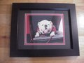 Picture: 2016 UGA X Georgia Bulldogs original 8 X 10 photo professionally double matted in team colors to 11 X 14 and framed in very nice black wood to 14.5 X 17.5.