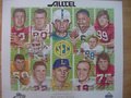 Picture: George Blanda of the Kentucky Wildcats and Dan Reeves of the South Carolina Gamecocks head the 2004 SEC Legends Poster which also includes Mike Wilson of the Georgia Bulldogs, Paul Dietzel of the LSU Tigers, Lomas Brown of the Florida Gators, Bob Baumhower of the Alabama Crimson Tide, and one legend each from the Auburn Tigers, Arkansas Razorbacks, Tennessee Volunteers, Vanderbilt Commodores, Ole Miss Rebels, and Mississippi State Bulldogs.