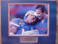Picture: Urban Meyer with Chris Leak Florida Gators National Champs 8 X 10 photo professionally double matted in team colors with name plate to 11 X 14 so that it fits a standard frame.