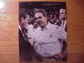 Picture: Alabama Crimson Tide 2009 SEC Champions image 1. Nick Saban, in a rare moment, allows himself to smile after the Tide beats the Gators original 20 X 30 enlargement. We are the exclusive copyright holders of this image.