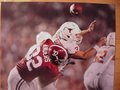 Picture: Alabama Crimson Tide 2009 National Champions 16 X 20 print features Eryk Anders making the clinching play of the game by forcing Gilbert of Texas to fumble. This fits a standard frame so you can have a nice large framed piece at a very affordable price.