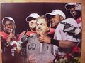 Picture: Alabama Crimson Tide 2009 National Champions 16 X 20 print features Nick Saban, Mark Ingram and others with the BCS National Championship Trophy. This print fits a standard frame so you can have a nice large framed piece of the National Championship at a very affordable price.