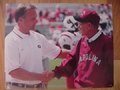 Picture: Mark Richt of the Georgia Bulldogs and Lou Holtz of the South Carolina Gamecocks original 8 X 10 photo. We have only one of this size.
