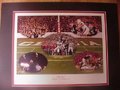 Picture: Georgia Bulldogs "Blackout" print of the 2007 win over Auburn is 11 X 14 double matted to 14 X 18 and is signed and numbered by the artist.