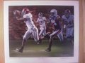 Picture: Daniel Moore original hand-signed "The Drive" print features the Alabama Crimson Tide and their win over Auburn 26-21 in 2009.