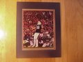 Picture: Wes Byrum original 8 X 10 photo of the 19-yard game-winning field goal for the Auburn Tigers giving them a 22-19 win over Oregon for the 2010 National Championship professionally double matted in Auburn colors to 11 X 14.