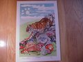 Picture: Clemson Tigers "The Tiger Den" limited edition art print is signed and numbered by the artist and shows a Tiger destroying the jerseys of other ACC schools as he descends from "Howard's Rock."