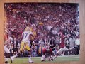 Picture: This is an original Alabama Crimson Tide 2011 BCS National Championship game photo/poster of Jeremy Shelley kicking a field goal.