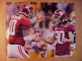 Picture: This is an original Alabama Crimson Tide 2011 BCS National Championship game photo of A.J. McCarron and Jeremy Shelley.