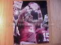 Picture: Trent Richardson with the 2011 BCS National Championship football crystal Alabama Crimson Tide photo.