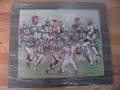 Picture: Philadelphia Eagels original 20 X 24 art print matted in Eagle green to 25 X 29. This print is entitled "Brotherly Love" and features Randall Cunningham, Ron Jaworski, Dick Vermeil, Harold Carmichael, Michael Vick, Reggie White, Mike Quick, Jerome Brown, Andy Reid, DeSean Jackson, Donovan McNabb, Keith Jackson and others.