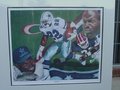 Picture: Emmitt Smith Dallas Cowboys very rare 1994 Super Bowl 18 X 22 lithograph double matted to 24 X 28. Signed and numbered by artist Patterson, this is 71/1000.