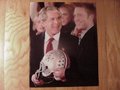 Picture: George Bush and Andy Groom original 16 X 20 photo/poster when the Ohio State Buckeyes visited the White House for winning the 2002 National Championship.
