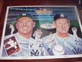 Picture: Mickey Mantle and White Ford New York Yankees poster/print with Billy Martin, Casey Stengel and Roger Maris up in Yankee Heaven!