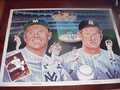 Picture: Mickey Mantle and White Ford New York Yankees poster/print with Billy Martin, Casey Stengel and Roger Maris up in Yankee Heaven!