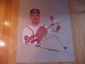Picture: Greg Maddux Atlanta Braves original 20 X 26 lithograph from 1995.