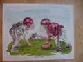 Picture: Alabama Crimson Tide vs. Arkansas Razorbacks "Backyard Rivalry" limited edition print is signed and numbered by the artist.