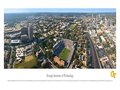 Picture: Georgia Tech Yellow Jackets Panoramic campus poster/print includes Grant Field/Bobby Dodd Stadium.