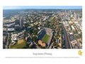 Picture: Georgia Tech Yellow Jackets Panoramic campus poster/print includes Grant Field/Bobby Dodd Stadium.