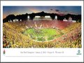 Picture: Oregon Ducks January 2, 2012 Rose Bowl win over Wisconsin Panoramic stadium poster/print.