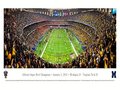 Picture: Michigan Wolverines beat Virginia Tech in the 2012 Sugar Bowl Panoramic Superdome stadium poster/print.