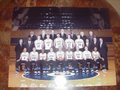 Picture: Duke Blue Devils original 8 X 10 team photo of the 2009-2010 National Championship Basketball Team at Cameron Indoor Stadium includes head coach Mike Krzyzewski, Kyle Singler, Jon Scheyer, Mason Plumlee, Miles Plumlee, Seth Curry, Nolan Smith, Lance Thomas, Brian Zoubek and others.